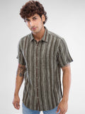 SPYKAR Men Slim Fit Striped Casual Shirt