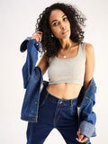 SASSAFRAS BASICS Ribbed Crop Top