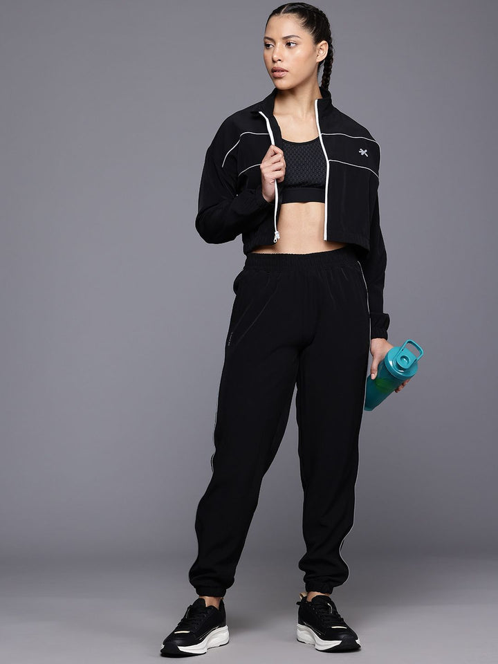 HRX by Hrithik Roshan Rapid Dry Mock Collar Running Tracksuit