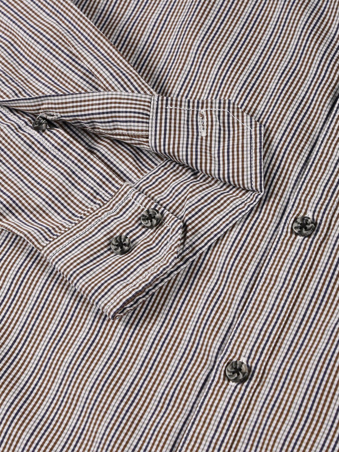 Thomas Scott Classic Slim Fit Tartan Checks Pure Cotton Casual Shirt