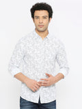 SPYKAR Classic Slim Fit Floral Printed Cotton Casual Shirt