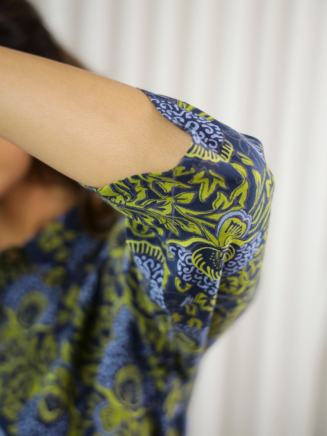 SANSKRUTIHOMES Floral Printed Pure Cotton Tunic With Palazzo Co-Ords