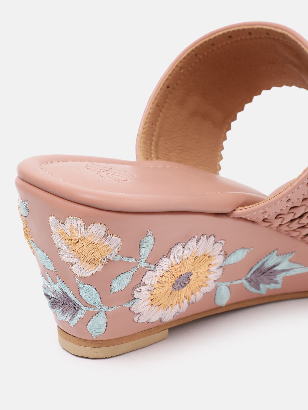 House of Pataudi Ethnic Braided Wedge Heels