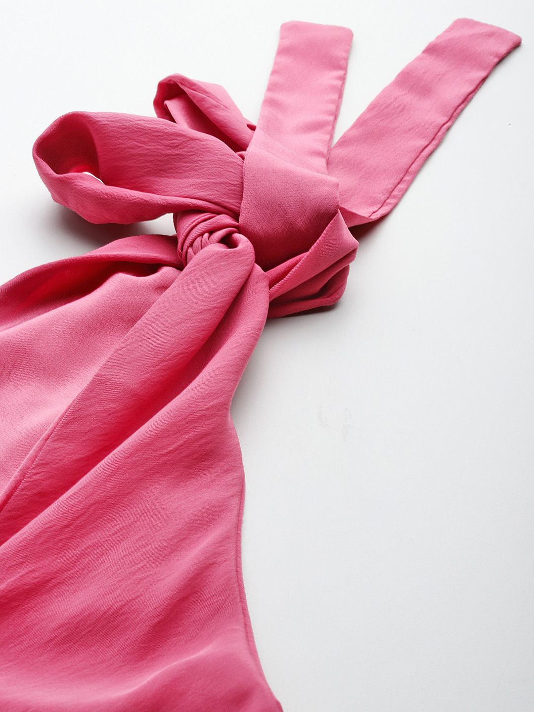 DressBerry Halter Neck Satin Top