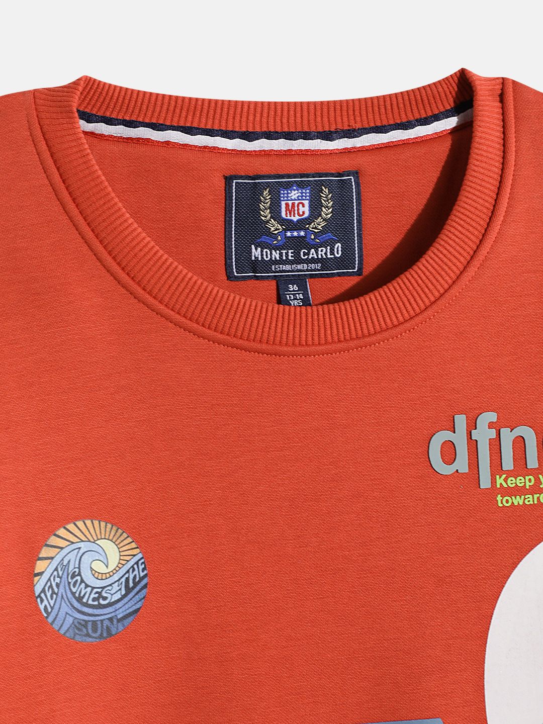 Monte Carlo Boys Typography Printed Sweatshirt