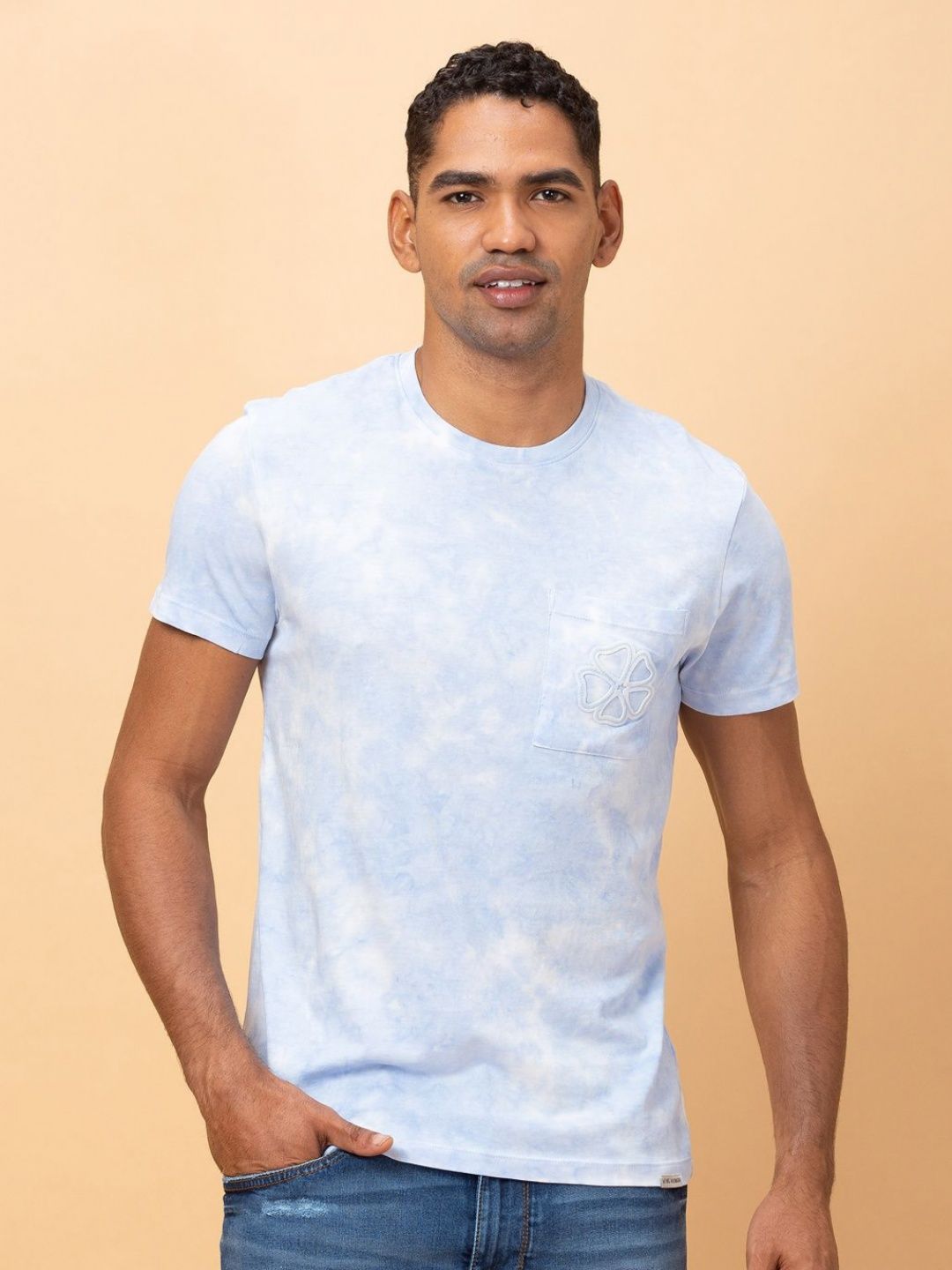 Being Human Men Dyed Pure Cotton T-shirt