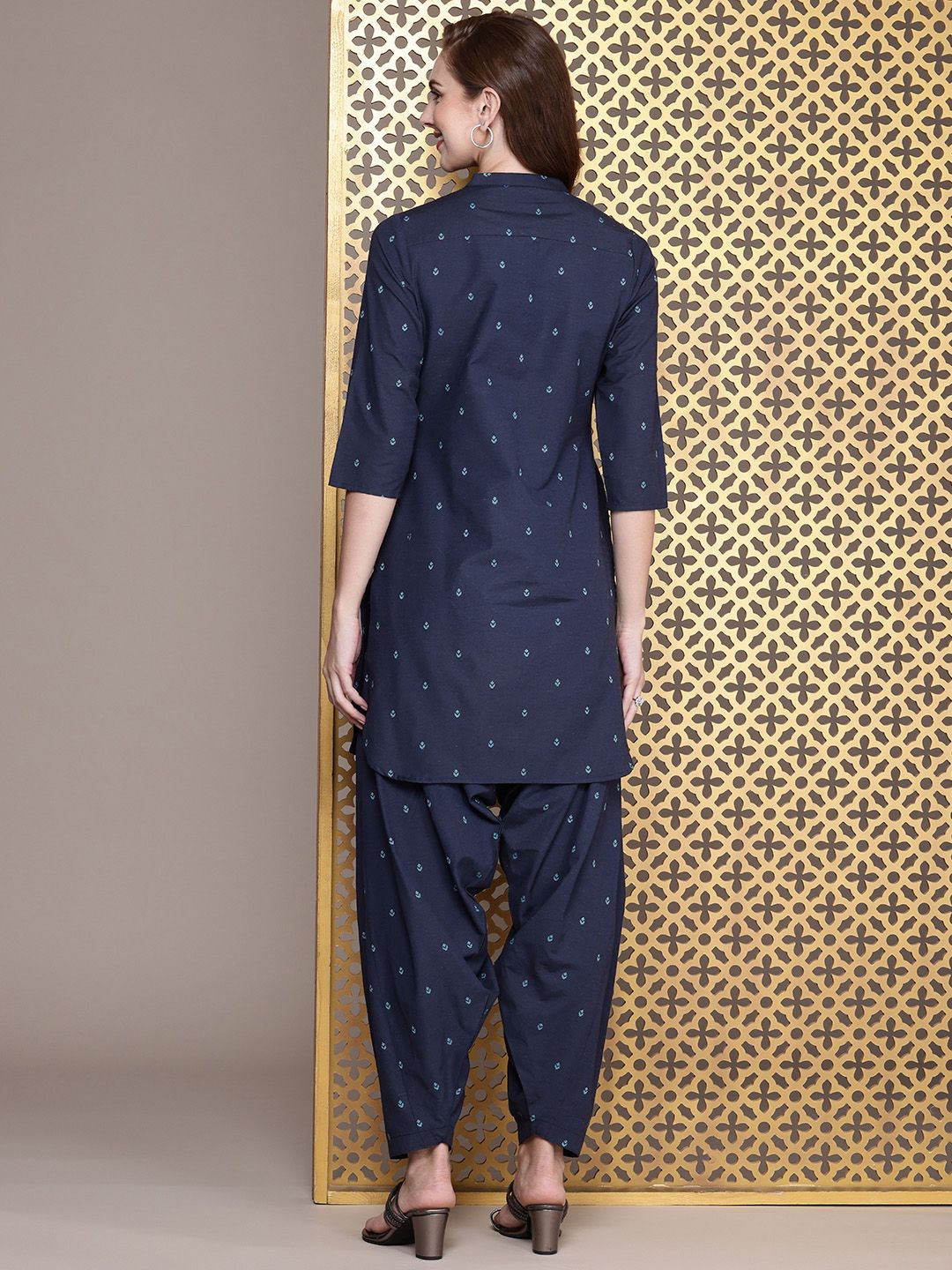 House of Pataudi Women Woven design Regular Jashn Kurta with Patiala