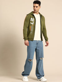 Being Human Brand Logo Printed Hooded Sweatshirt