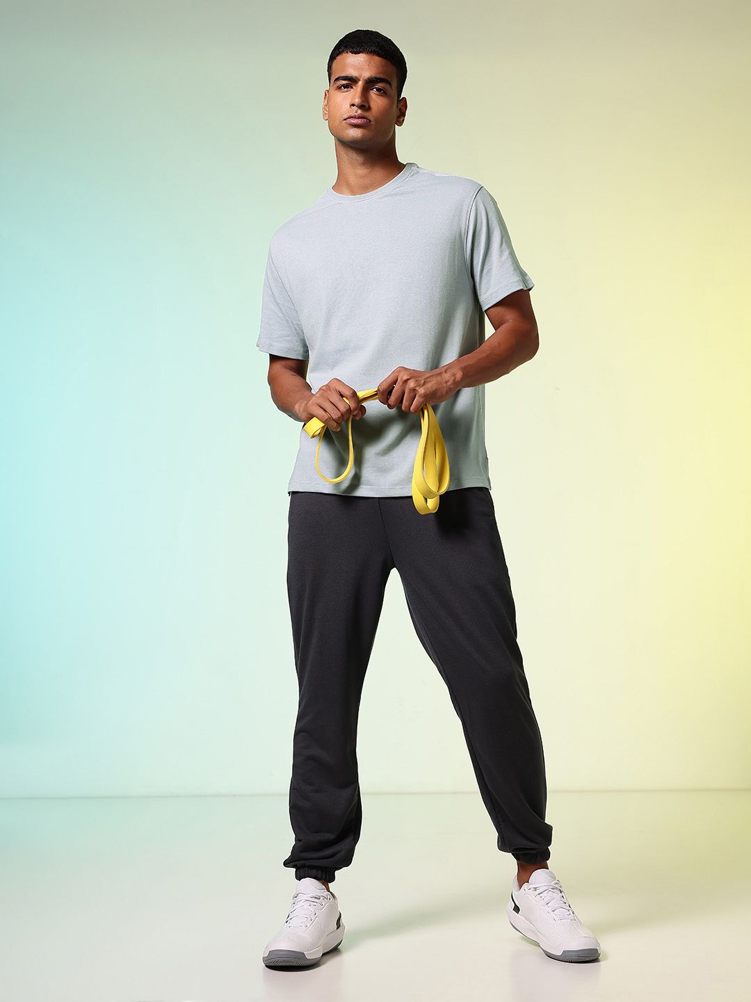 HRX by Hrithik Roshan Printed Drop-Shoulder Sleeves Relaxed Fit Training T-shirt