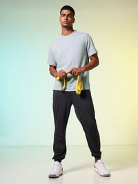 HRX by Hrithik Roshan Printed Drop-Shoulder Sleeves Relaxed Fit Training T-shirt