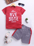 HRX by Hrithik Roshan Boys Rapid-Dry Printed T-shirt with Shorts