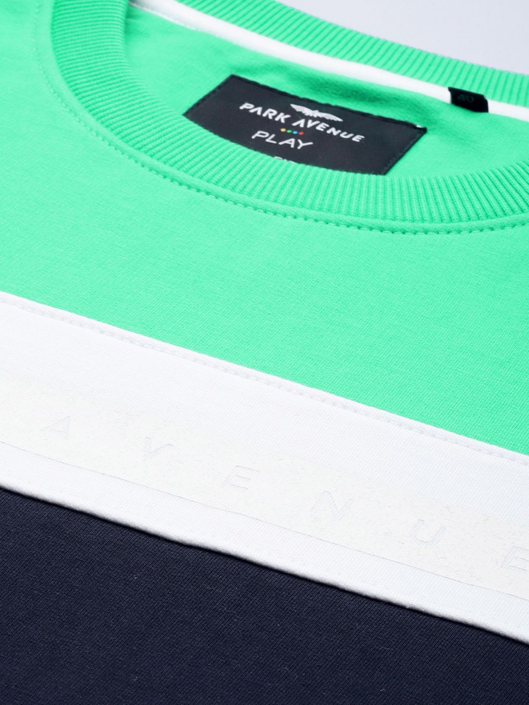 Park Avenue Colourblocked Long Sleeves Sweatshirt