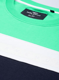 Park Avenue Colourblocked Long Sleeves Sweatshirt