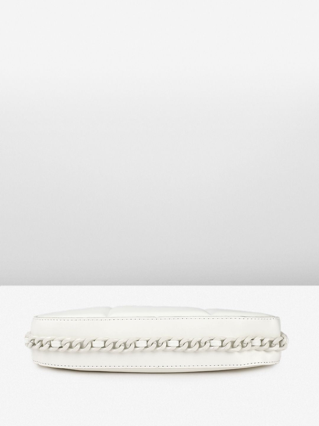 DressBerry Self Striped Structured Handheld Bag