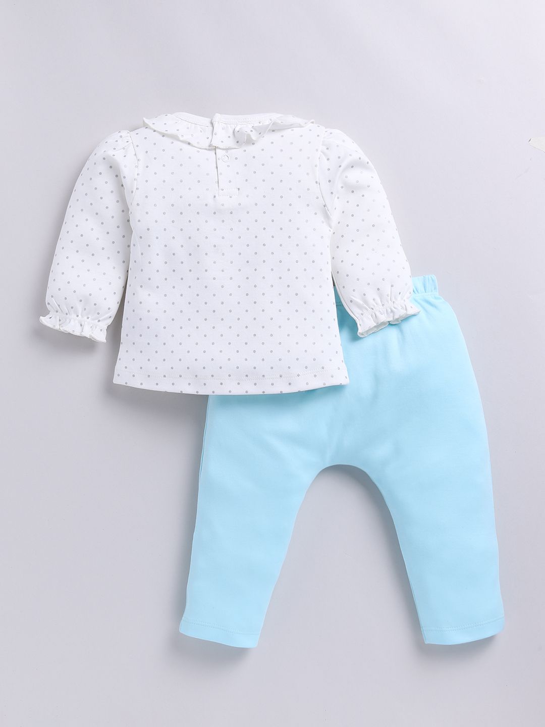 Moms Love Girls Pure Cotton Printed Top with Trousers