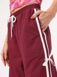 DressBerry Women Snuggle Chic Bow Trims Joggers