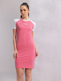 HRX by Hrithik Roshan Printed Raglan Sleeves T-shirt Dress