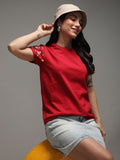 DILLINGER Women Regular Fit Crew Neck Sleeve Printed Tshirt