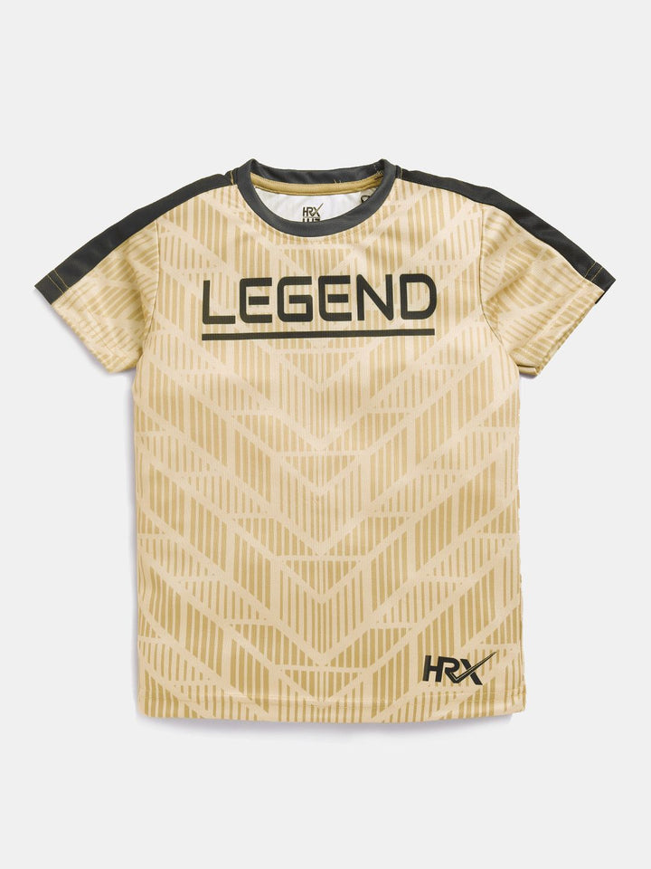 HRX by Hrithik Roshan Boys Typography Printed Rapid Dry T-shirt