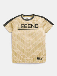 HRX by Hrithik Roshan Boys Typography Printed Rapid Dry T-shirt