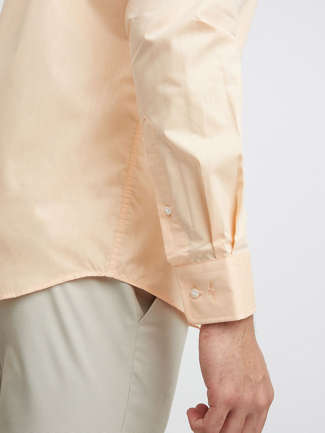 Park Avenue Men Slim Fit Slim Fit Textured Work Formal Shirt