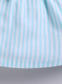 Moms Love Infant Girls Striped Pure Cotton Dress with Bow Detail