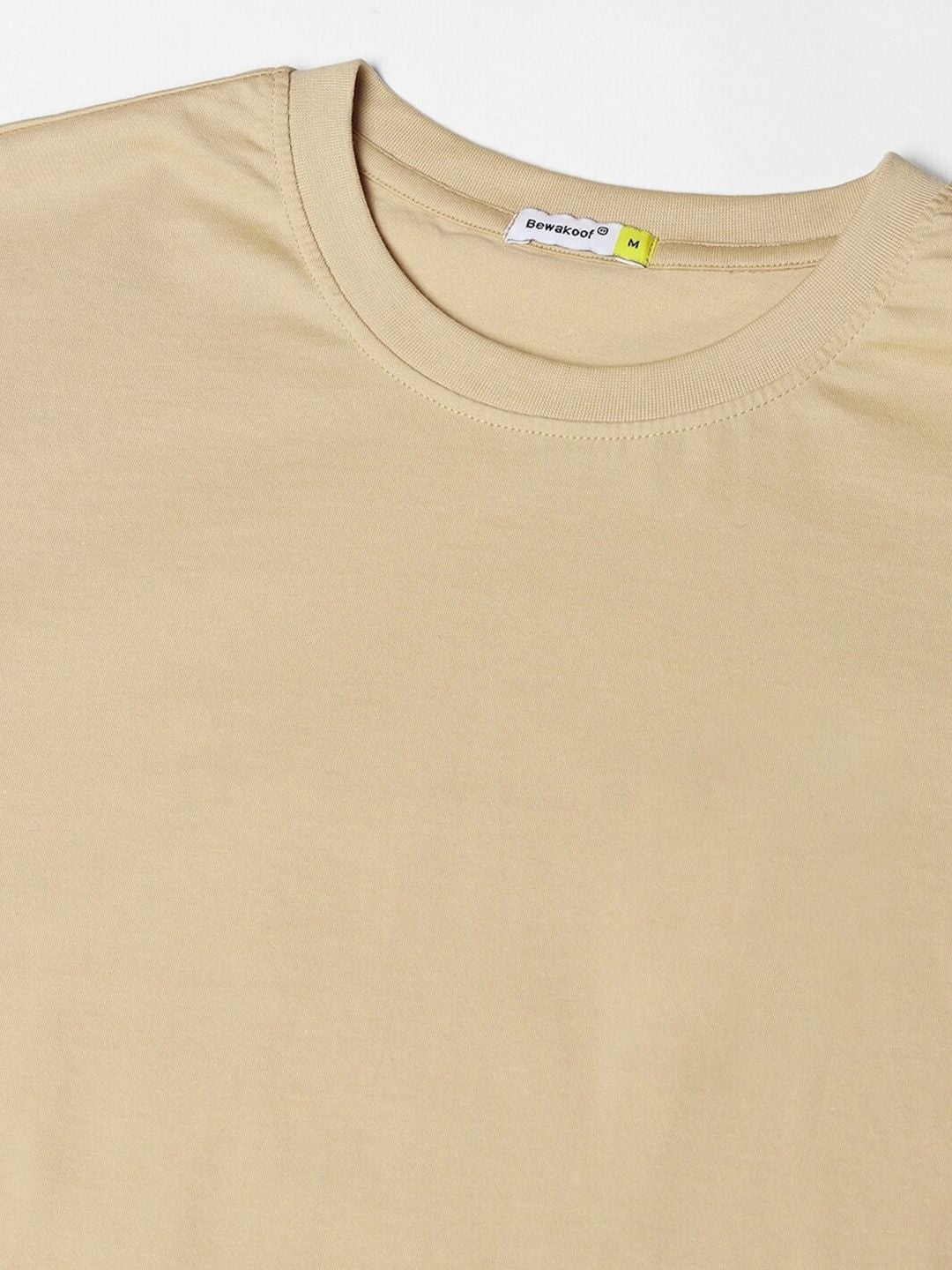 Bewakoof Typography Printed Drop-Shoulder Cotton Oversized T-shirt