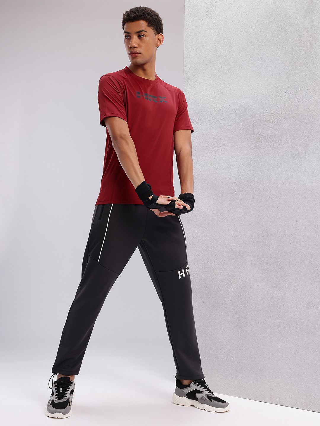 HRX by Hrithik Roshan Men Brand Logo Printed Rapid-Dry Training T-shirt