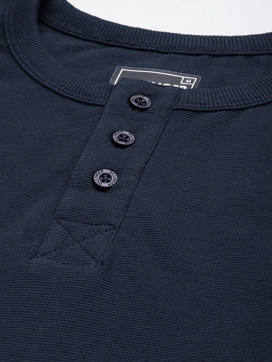 DILLINGER Men Henley Neck T-shirt