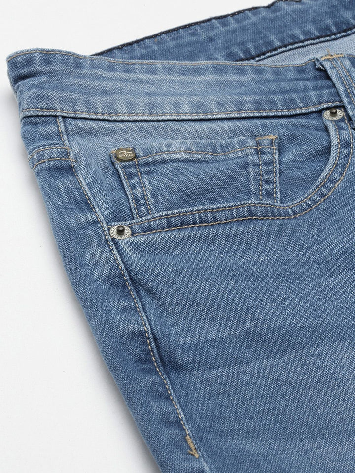 SPYKAR Men Skinny Fit Low-Rise Heavy Fade Stretchable Jeans