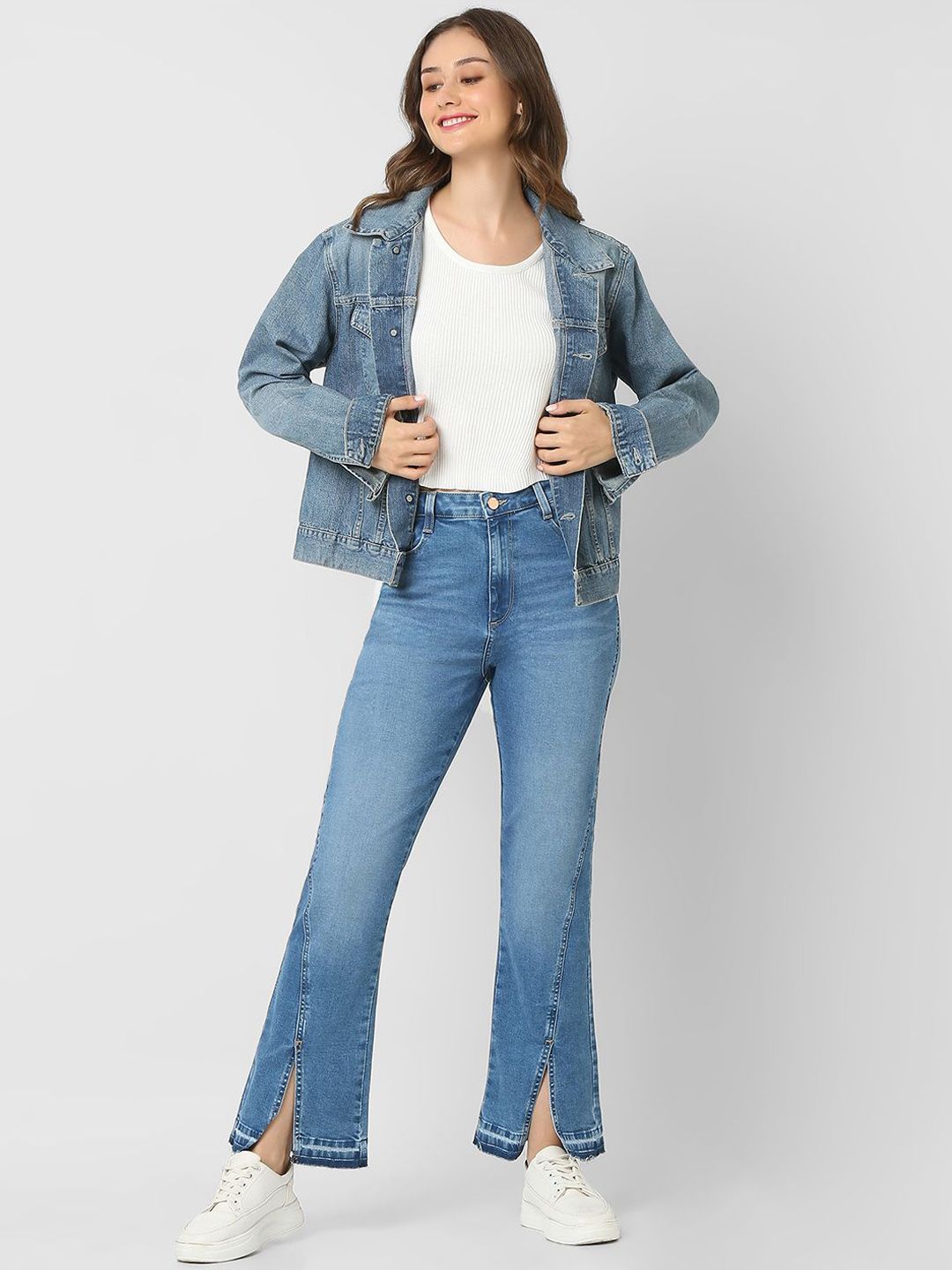 SPYKAR Women Bootcut High-Rise Light Fade Stretchable Jeans