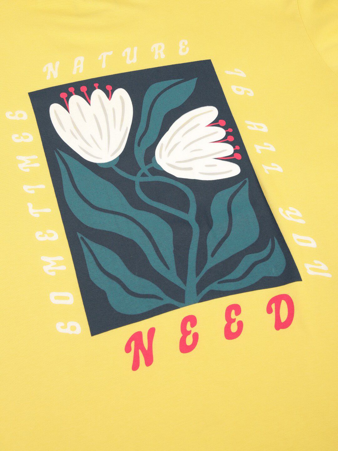 Thomas Scott Graphic Printed Drop-Shoulder Sleeves Oversized Pure Cotton T-shirt