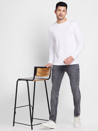 Being Human Self Design Round Neck Casual T-shirt