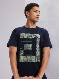 HRX by Hrithik Roshan Men Typography Printed Pure Cotton Yoga T-shirt