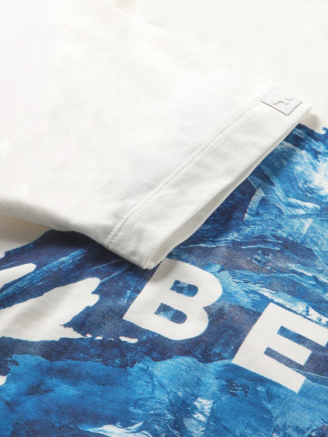 THE BEAR HOUSE Typography Printed Regular Fit Cotton T-shirt