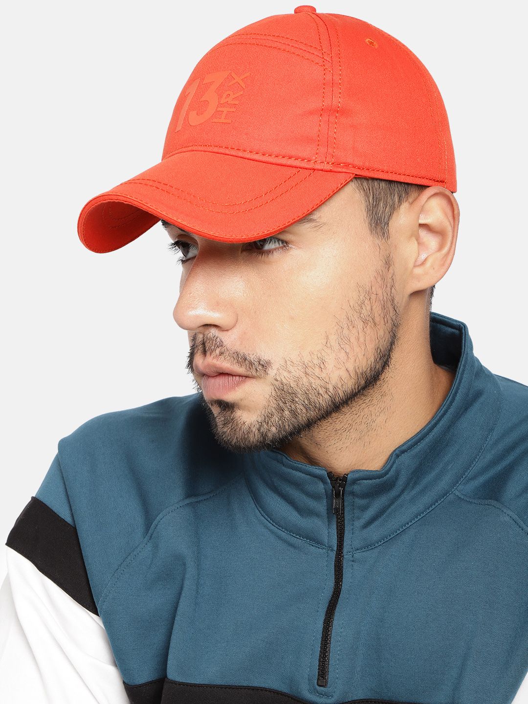 HRX by Hrithik Roshan Unisex Orange Cotton Baseball Cap