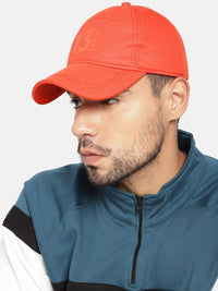 HRX by Hrithik Roshan Unisex Orange Cotton Baseball Cap