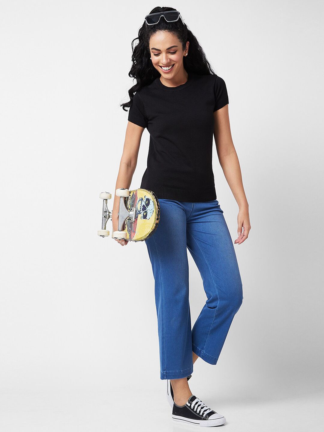 SPYKAR Round Neck Cotton T-shirt