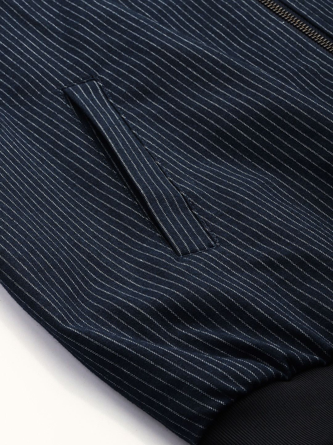 Park Avenue Neo Fit Striped Stand Collar Formal 2 Piece Suits