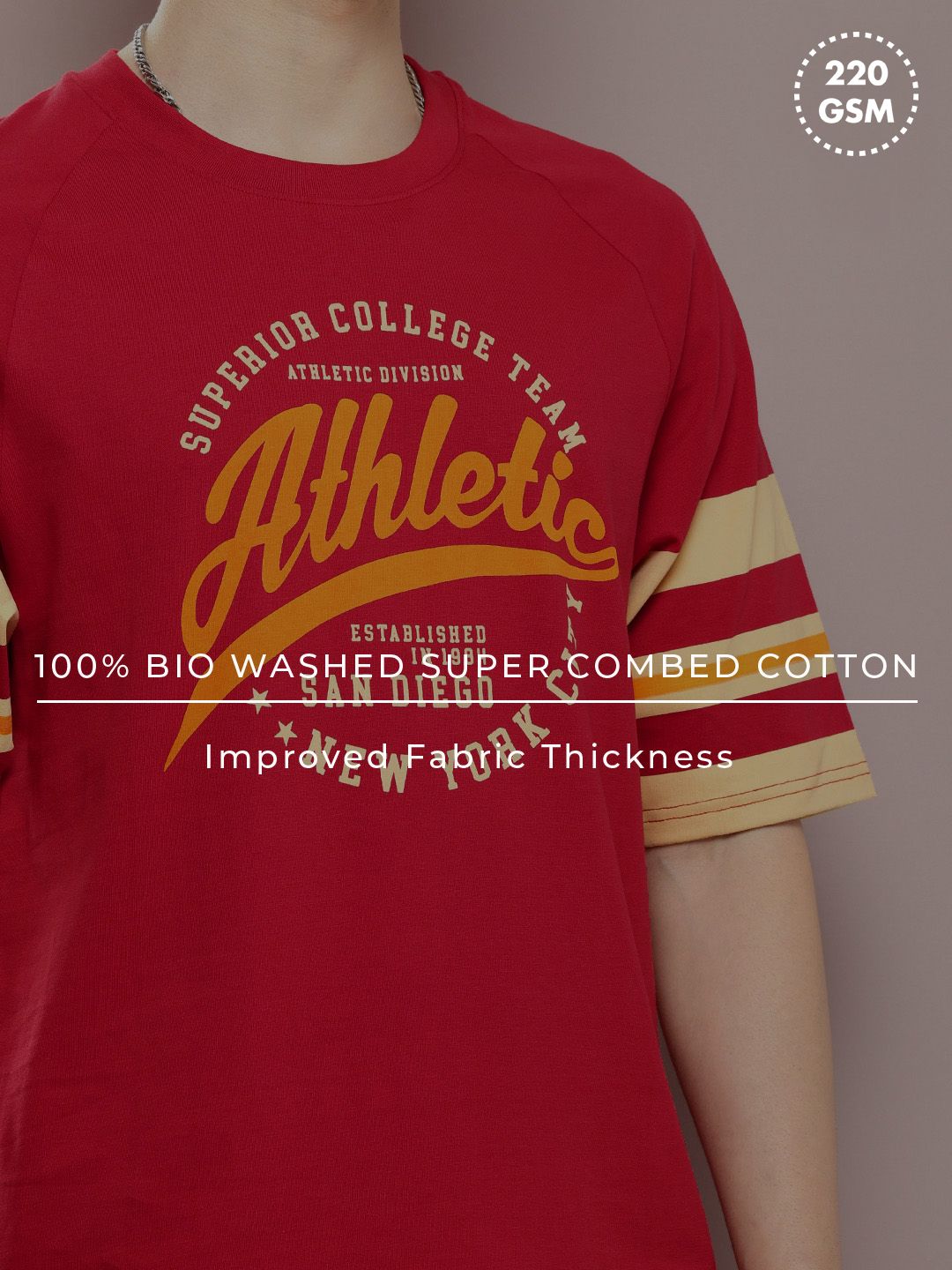 DILLINGER Men Typography Printed Pure Cotton T-shirt