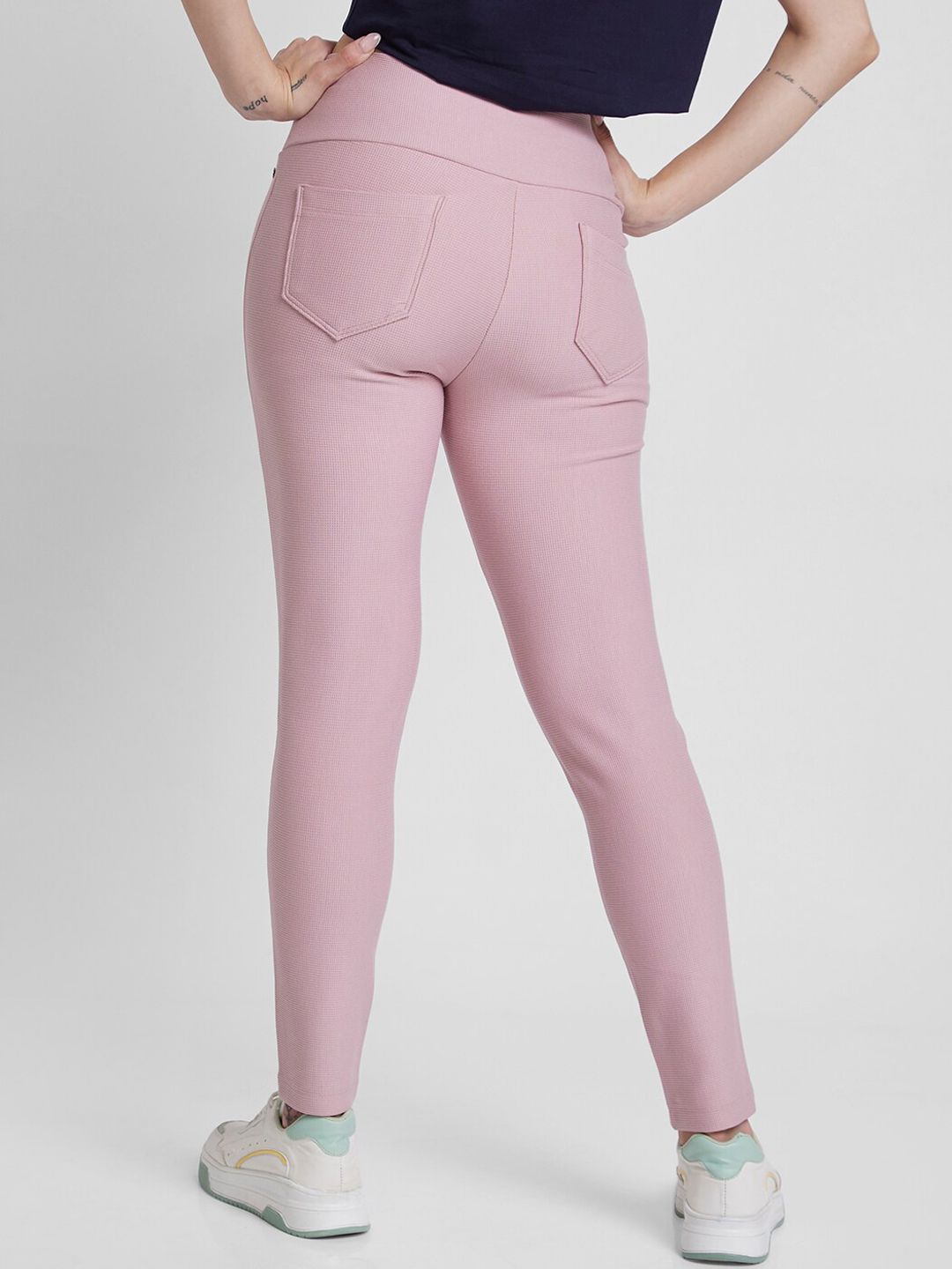 SPYKAR Women Skinny-Fit High Rise Track Pant