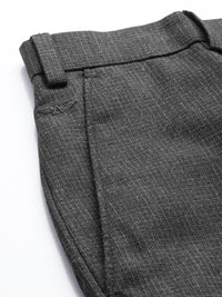 Park Avenue Men Checked Formal Trousers