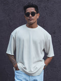 Powerlook Drop-Shoulder Sleeves Oversized Half Sleeves T Shirt