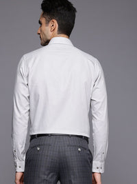 Raymond Pure Cotton Self-Design Slim Fit Formal Shirt