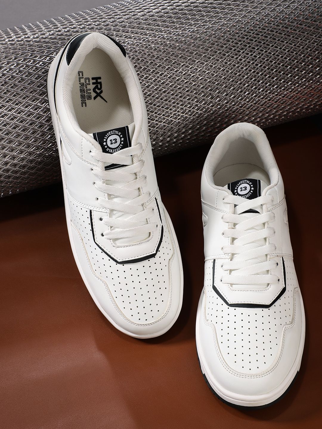 HRX by Hrithik Roshan Men Club Classic Perforated Sneakers
