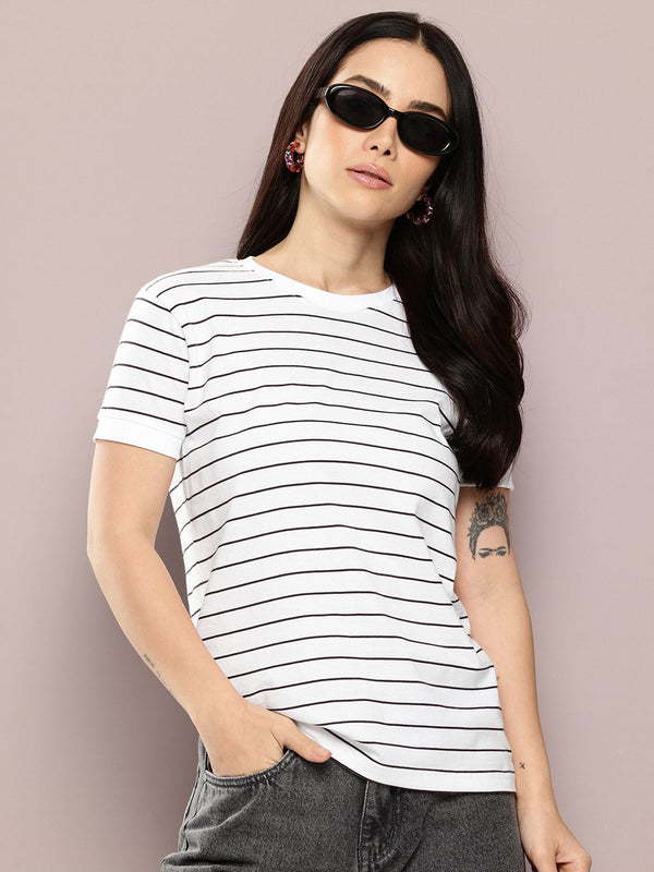 Dillinger Women Short Sleeve Regular Yarn Dyed Tshirt