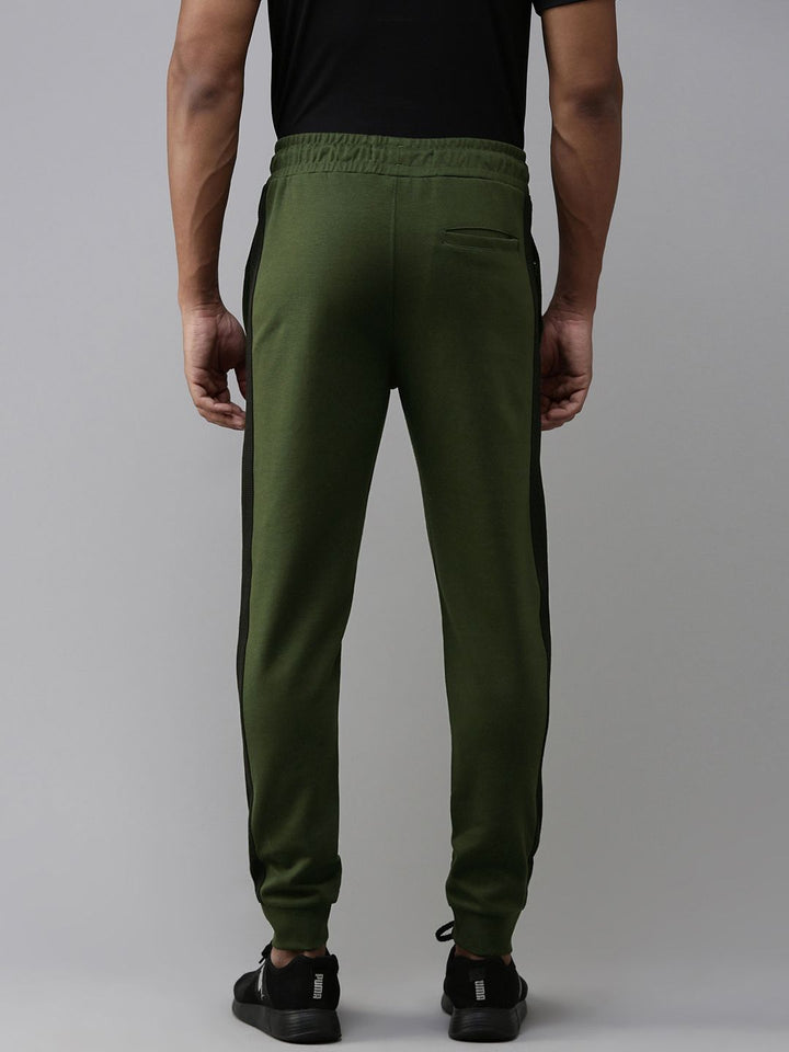SPYKAR Men Colourblocked Slim Fit Mid-Rise Regular Joggers