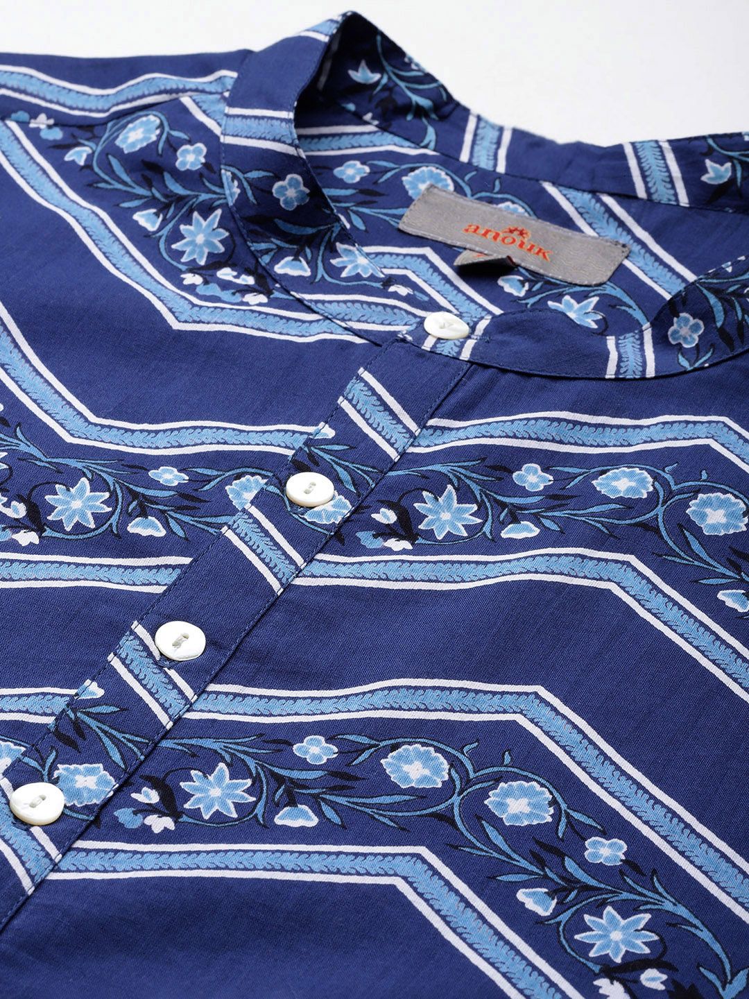 Anouk Pure Cotton Geometric Printed Kurta