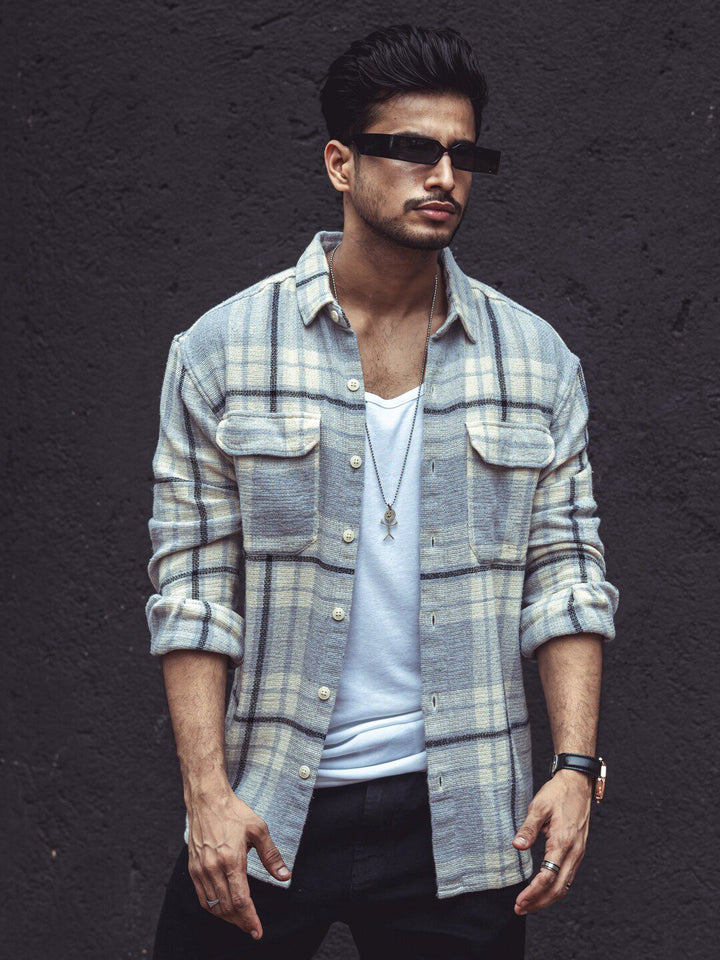 Powerlook Tartan Checked Opaque India Slim Casual Shirt