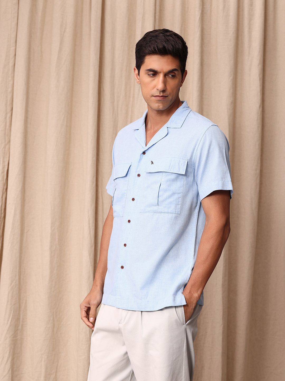 Mr Bowerbird Pure Cotton Liberal Fit Casual Shirt